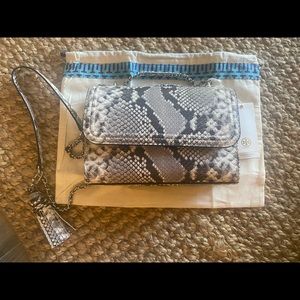 Snakeskin Tory Burch Fleming